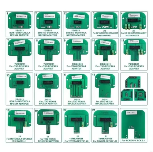 Bdm kit 22 pcs adapteurs kess ktag programation auto scanner