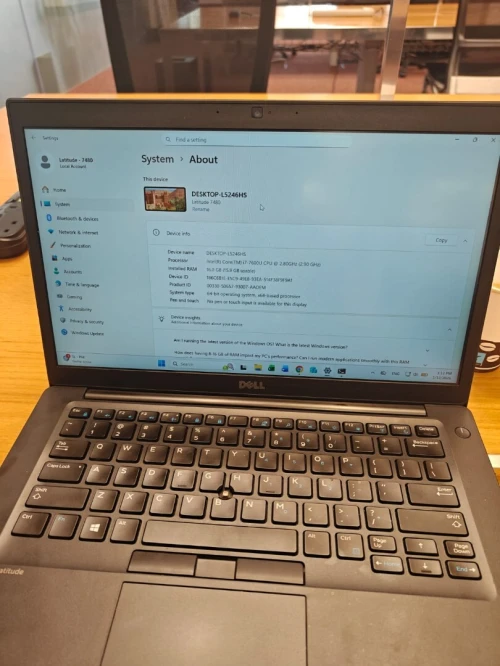 DELL I7 7600 16g ssd256