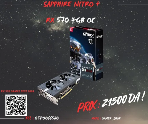 SAPPHIRE NITRO PLUS RX 570 4GB OC