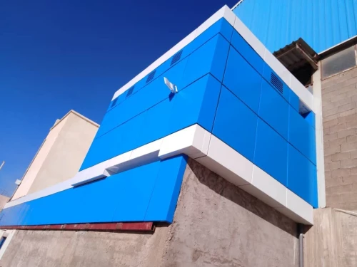 Alucobond mur rideau et terre cuite 