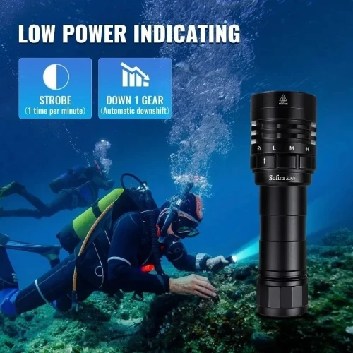 Lampe Torche SOFIRN SD05 - 3000 Lumen Chasse Sous Marine Plongée (Rechargeable)