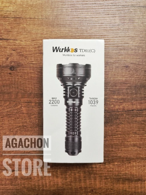 Lampe Torche Wurkkos TD01C - 2200 Lumen / 1039 mètre Randonnée Chasse (Rechargeable)
