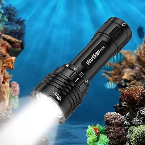 Lampe Torche Wurkkos DL30 - 3600 Lumen Chasse Sous Marine Plongée (Rechargeable)