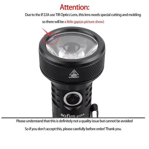 Lampe de poche SOFIRN IF22A Rechargeable 2100 Lumen 697 Mètre