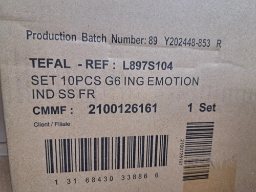 KIT TEFAL INGENIO EMOTION INDUCTION 10 PIÈCES 