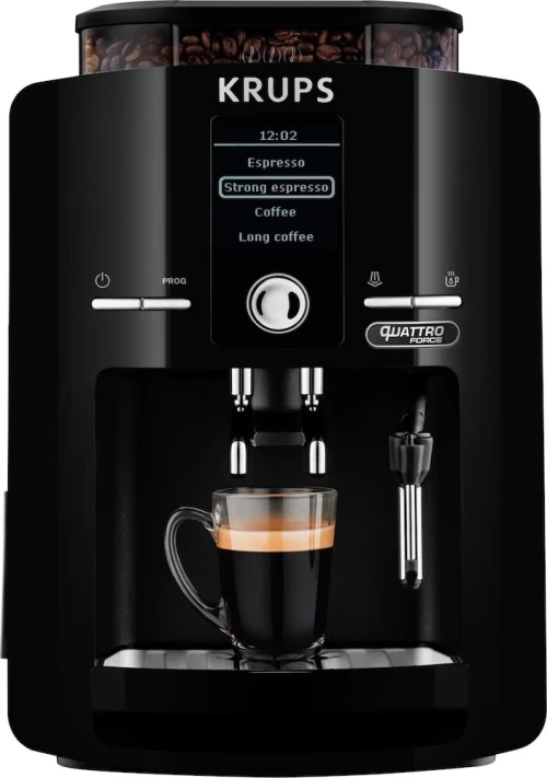 MACHINE À CAFÉ KRUPS AVEC BROYEURS QUATTRO FORCE + CAPPUCCINO EA82F010 MADE IN FRANCE