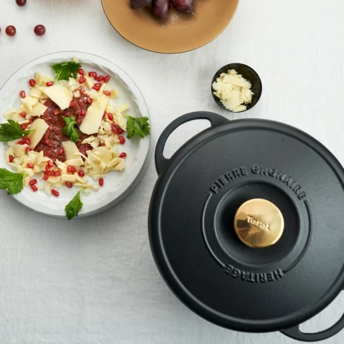 COCOTTE TEFAL PIERRE GAGNAIRE HÉRITAGE 7.5L 29CM FONTE ÉMAILLÉE 