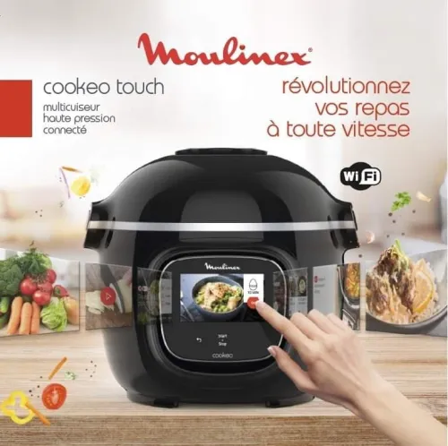 COOKEO TOUCH WIFI CONNECTÉ MOULINEX 6L 13 PROGRAMME CE902800 