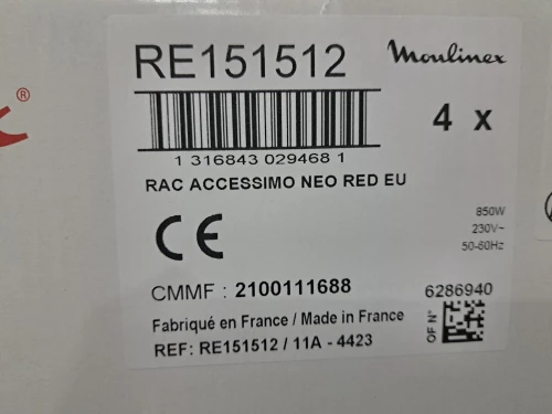 RACLETTE MOULINEX ACCESSIMO RACLETTE & GRILL POUR 6 PERSONNE RE151512 MADE IN FRANCE 