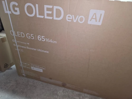 TV LG OLED EVO GALLERY EDITION 65" G5 SMART 4K 165FPS HDMI 2.1 ALPHA 11 NEW 2025 EUROPÉEN 