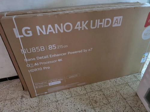 TV LG NANOCELL 85" SMART 4K 85NU850B6LA NEW 2026 EUROPÉEN