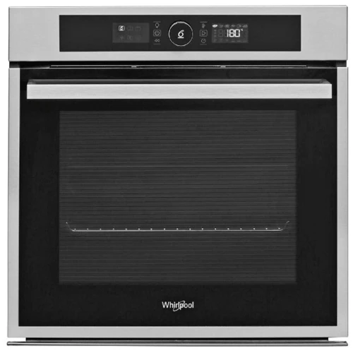FOUR WHIRLPOOL ENCASTRABLE ÉLECTRIQUE VENTILÉ 73L 6ÈME SENS INOX PYROLYSE OAKZ97961SPIX