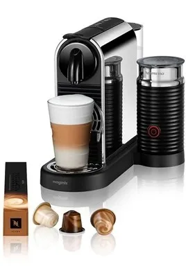MACHINE À CAFÉ NESPRESSO CITIZ CHROME & MILK 