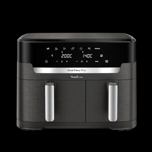 FRITEUSE MOULINEX AIR FRYER DUAL EASY FRY 11L DOUBLE BACS 7 PROGRAMME 2700WATT EZ942HF0