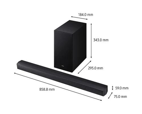 BARRE DE SON SAMSUNG 370WATT 3.1 HW-B66CF DOLBY DIGITAL DTS VIRTUAL BLEUTOUTH