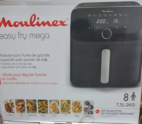 FRITEUSE MOULINEX AIR FRYER EASY FRY MEGA 7.5L 8 PROGRAMME 2000WATT EZ855HF0 