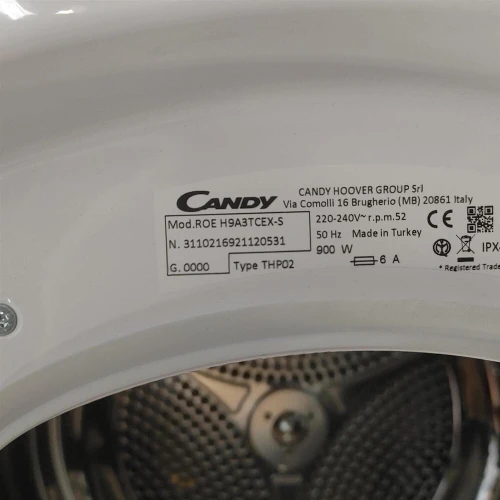 SÈCHE LINGE CANDY 9KG POMPE À CHALEUR A +++ WIFI ROE H9A3TCEX-S