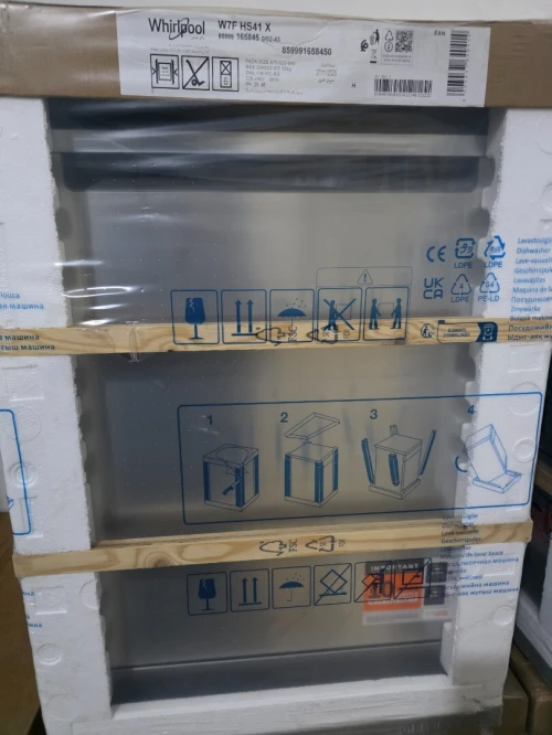 LAVE VAISSELLE WHIRLPOOL 15 COUVERT INOX 3 PANIER 6ÈME SENS WF7 HS41 X