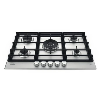 PLAQUE DE CUISSON WHIRLPOOL 5 FEUX INOX 75CM IXELIUM GMWL758IXL EUROPÉEN