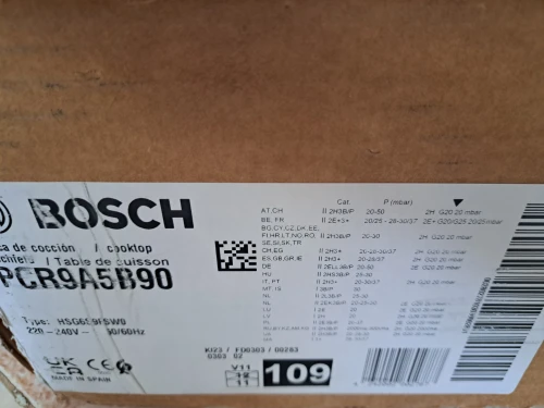 PLAQUE DE CUISSON BOSCH 5 FEUX INOX 90CM SÉRIE 6 FLAME SELECT 