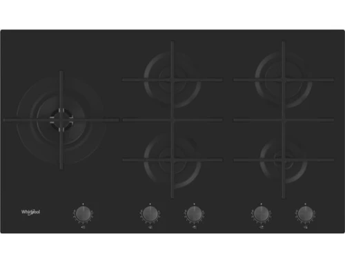 PLAQUE DE CUISSON WHIRLPOOL 5 FEUX EN VERRE NOIR 90CM GOWL928/ NB
