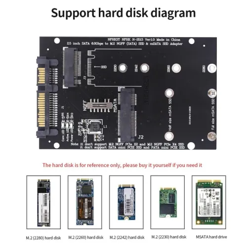 mSATA TO SATA ADAPTER