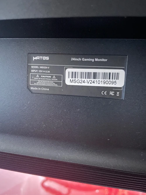 Écran MATOS GHOST 165 hz VA HDR , 1ms , 24 , FHD
