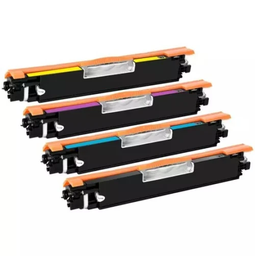 Pack Toner HP 126A (310A/311A/312A/313A) | Pour CP1025 & M175 | Canon LBP7010