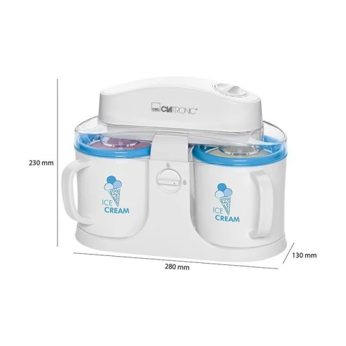 Sorbetière Machine À Glace - Blanc