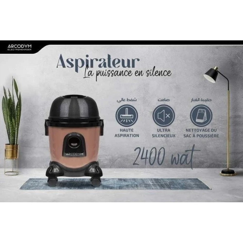 Aspirateur 2en1 à sec Ultra silencieuse