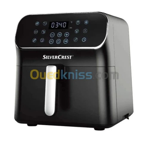 Friteuse sans Huile 5.5 L XL-Ecran tactile LED 1700W 3 en 1 -NOIR