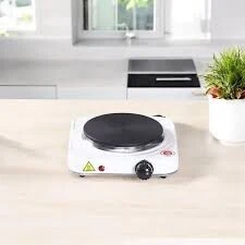 Plaque Chauffante Electrique Portable - 1000W - Blanc