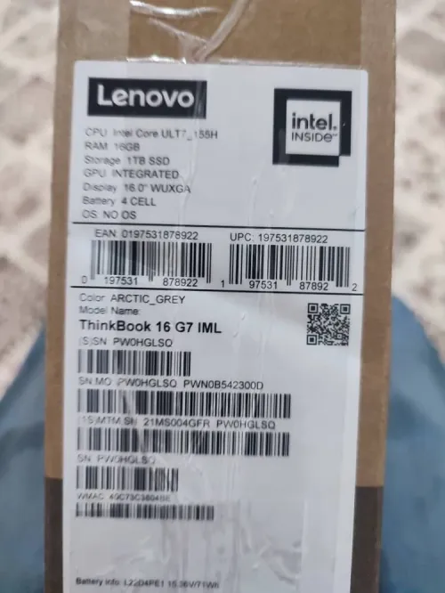 Lenovo thinkbook 16 g7 iml