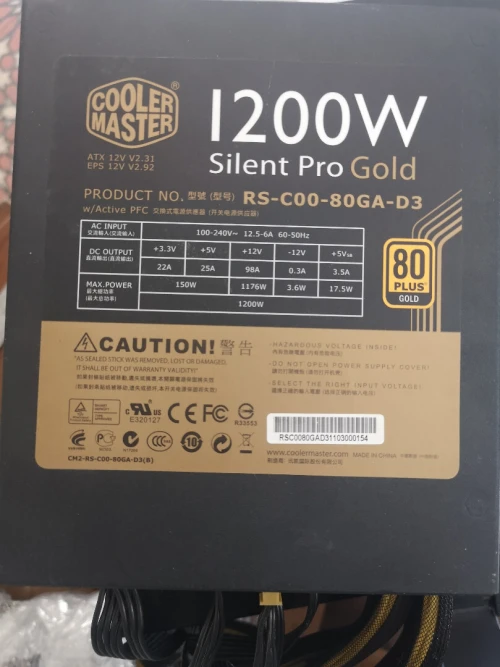 Alimentation Cooler Master 1200 w Gold