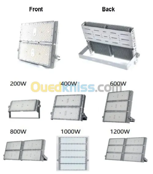 PROJECTEUR LED SMD 200W / 400W / 600W / 800W / 1000W / 1200W 