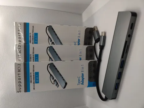 USB hub 8 en 1 pour: laptop Pc ou Android