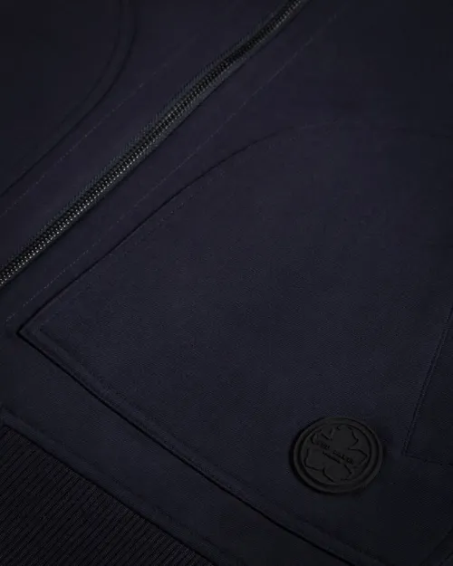 Ted Baker Scotby Veste Original Harrington Réversible Homme Bleu Marine Taille 3 (M EU 48-50)