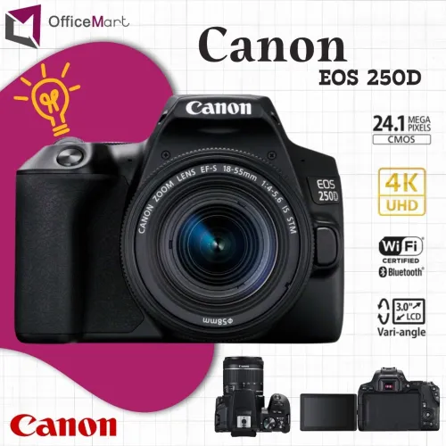 APPAREIL PHOTO NUMERIQUE CANON EOS 250D 4K