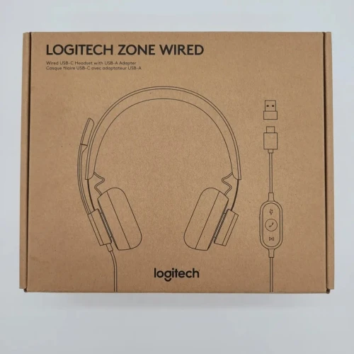 CASQUE FILAIRE USB-C- LOGITECH ZONE WIRED DOUBLE MICROPHONE ANTIBRUIT