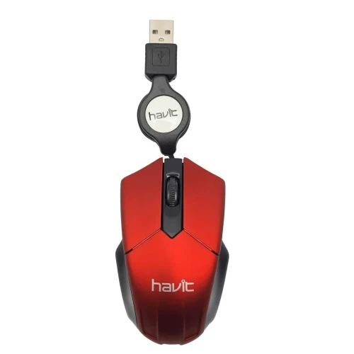 MINI SOURIS HAVIT MS677 AVEC CÂBLE RÉTRACTABLE