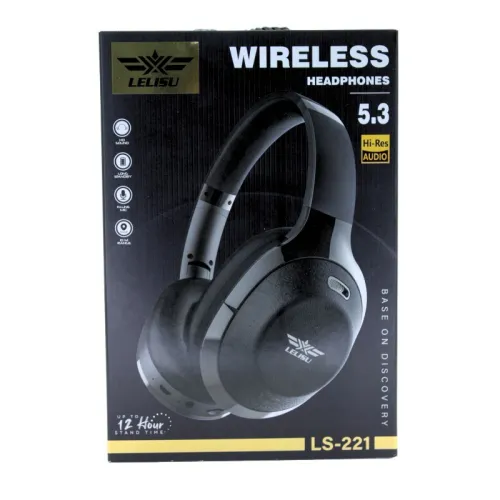 CASQUE MICROPHONE BLUETOOTH-TF CARD-AUX SANS FIL LELISU LS-221 BAT 12H