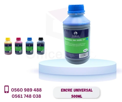 ENCRE CORAL UNVIVERSAL CANON-HP-EPSON-BROTHER-LEXMARK 500ML 