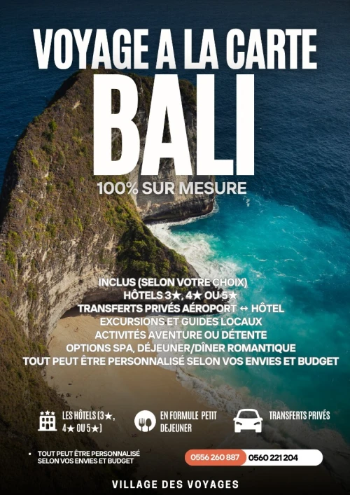 voyage à la carte à Bali