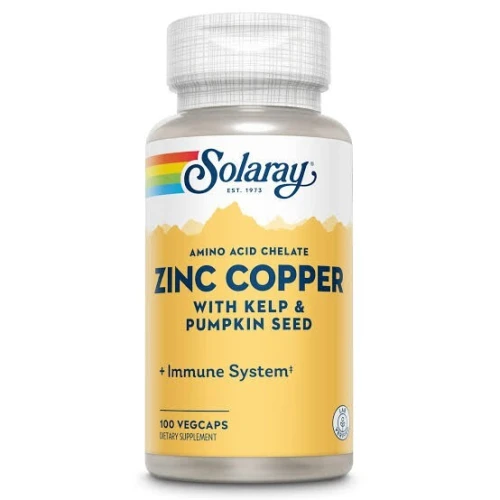Solaray Zinc&copper (cuivre) 100caps