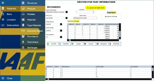 Delphi application réalisation des projets