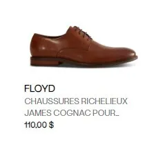 Chaussures Richelieux James Cognac