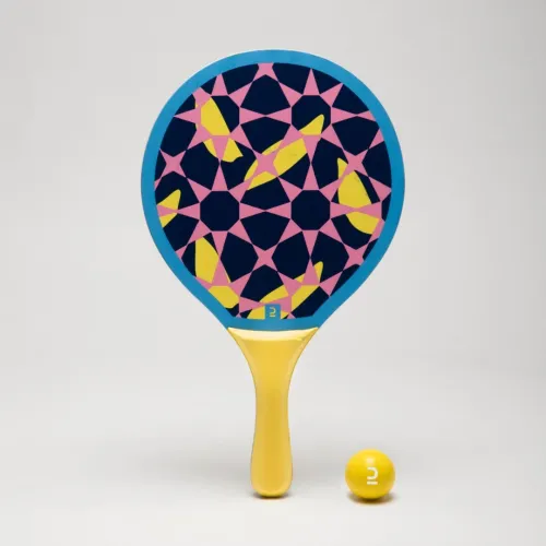 Set raquettes beach tennis woody racket beach ball