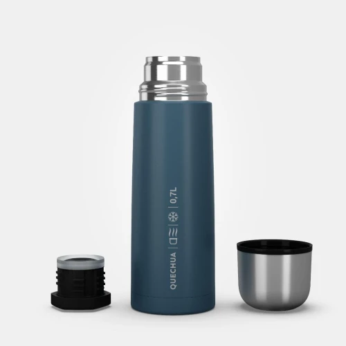 BOUTEILLE ISOTHERME RANDONNÉE INOX 0,7 LITRE BLEU