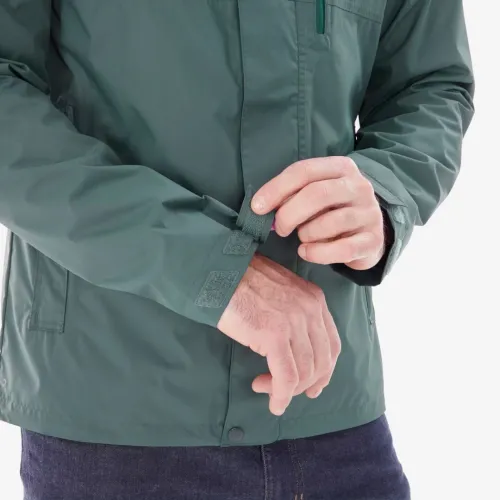 Veste de randonnée imperméable homme, NH500 vert