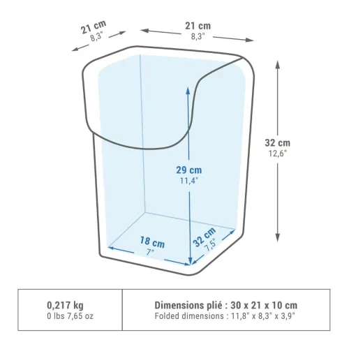 Glacière Camping - Quechua - 10 Litres -  Bleu